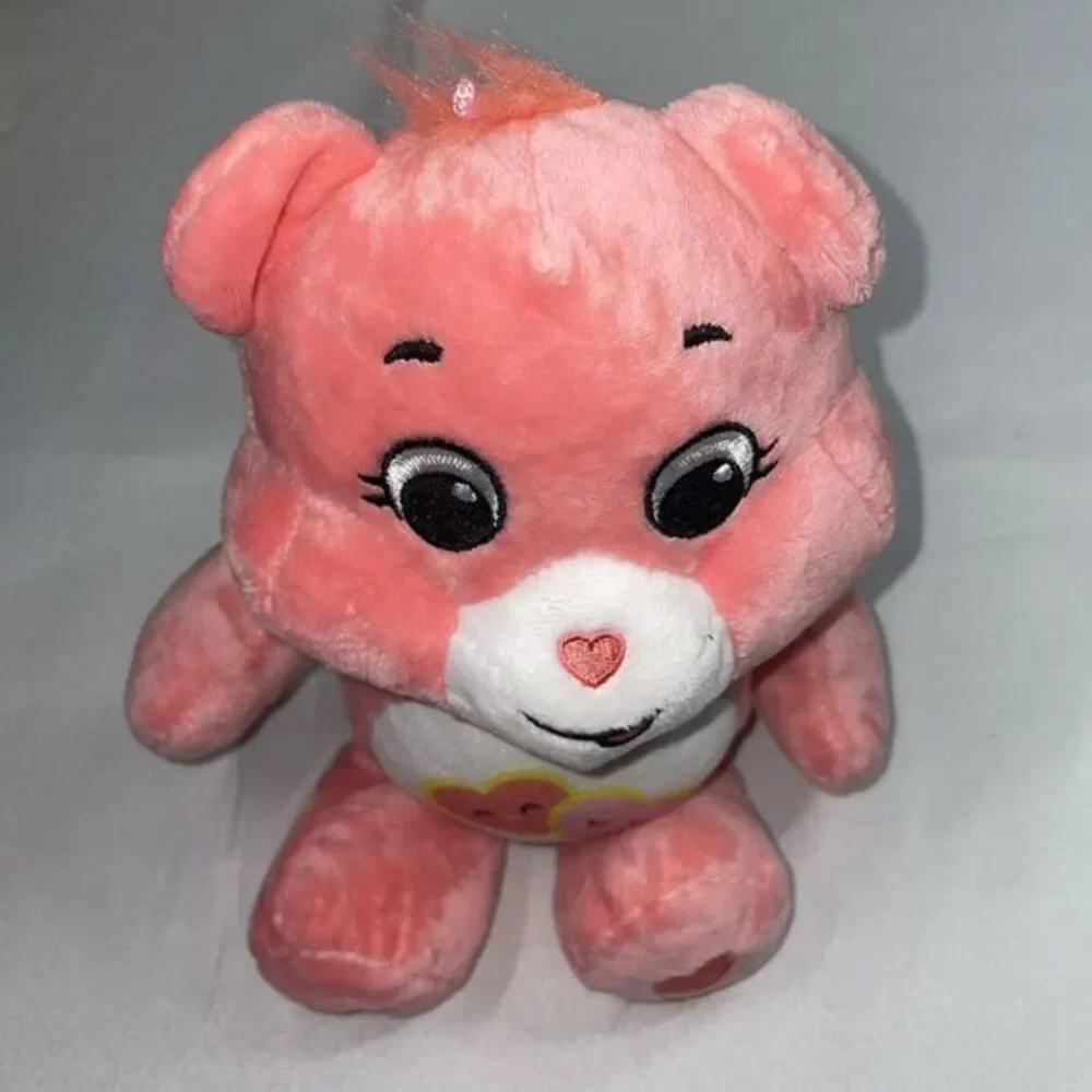 Original Carebear Plush Doll Peach Pink Hearts‎ 12